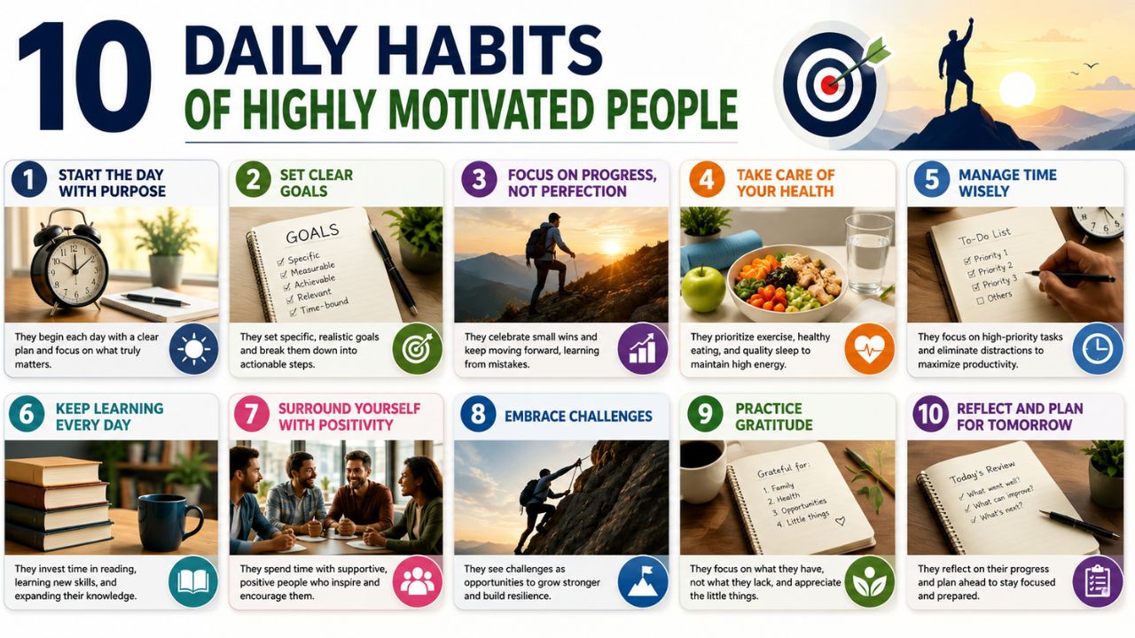 10 Daily Habits of Highly Motivated People